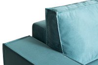 Диван Bergamo трехместный с канапе правый раскладной бирюзовый Диван Bergamo трехместный с канапе правый раскладной бирюзовый