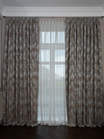 Портьера Bromley 275х260см голубая