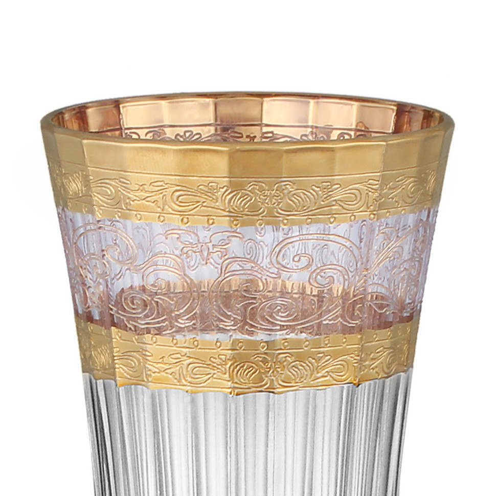 Набор фужеров 180мл.6шт."Адажио Италия Узоры" золотой