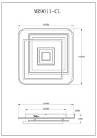 Потолочный светильник Galatea MR9011-CL MyFar