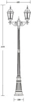 Наземный фонарь ASTORIA 2 91409LA Bl Oasis Light