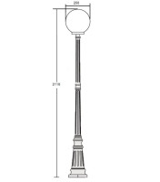 Наземный фонарь  88209S Bl Oasis Light