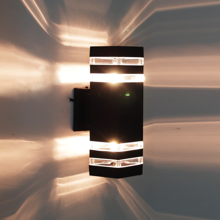 Настенный светильник уличный  86228-9.2-002CT 2*E27 BK Reluce