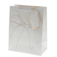 Пакет подарочный S (бумага 210г/м2, блок 12шт), L18 W10 H23 см, 4в.