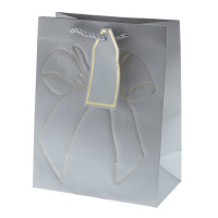 Пакет подарочный S (бумага 210г/м2, блок 12шт), L18 W10 H23 см, 4в.