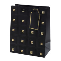 Пакет подарочный S (бумага 210г/м2, блок 12шт), L18 W10 H23 см, 4в.