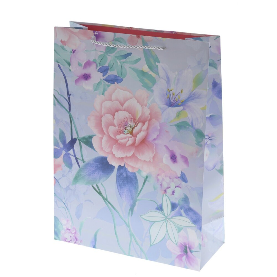 Пакет подарочный S (бумага 210г/м2, блок 12шт), L18 W10 H23 см, 4в.