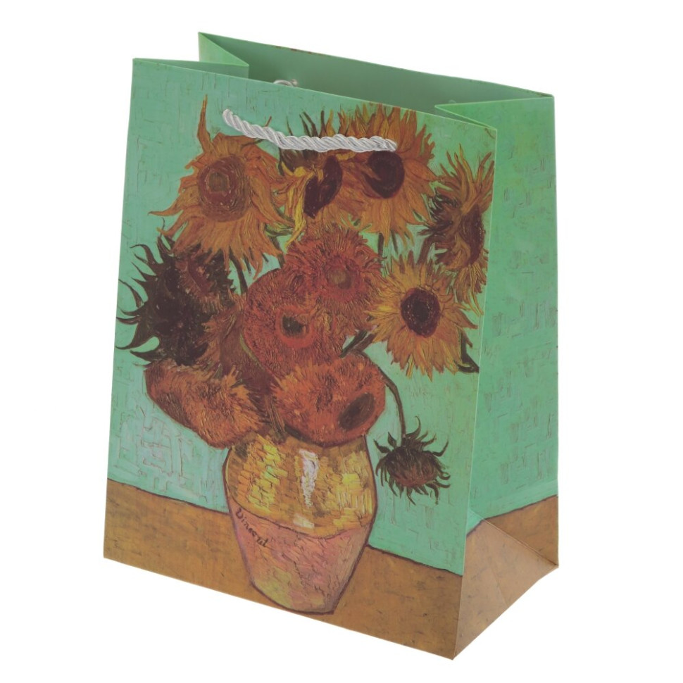 Пакет подарочный S (бумага 210г/м2, блок 12шт), L18 W10 H23 см, 4в.