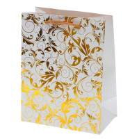 Пакет подарочный S (бумага 210г/м2, блок 12шт), L18 W10 H23 см, 4в.