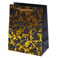 Пакет подарочный S (бумага 210г/м2, блок 12шт), L18 W10 H23 см, 4в.