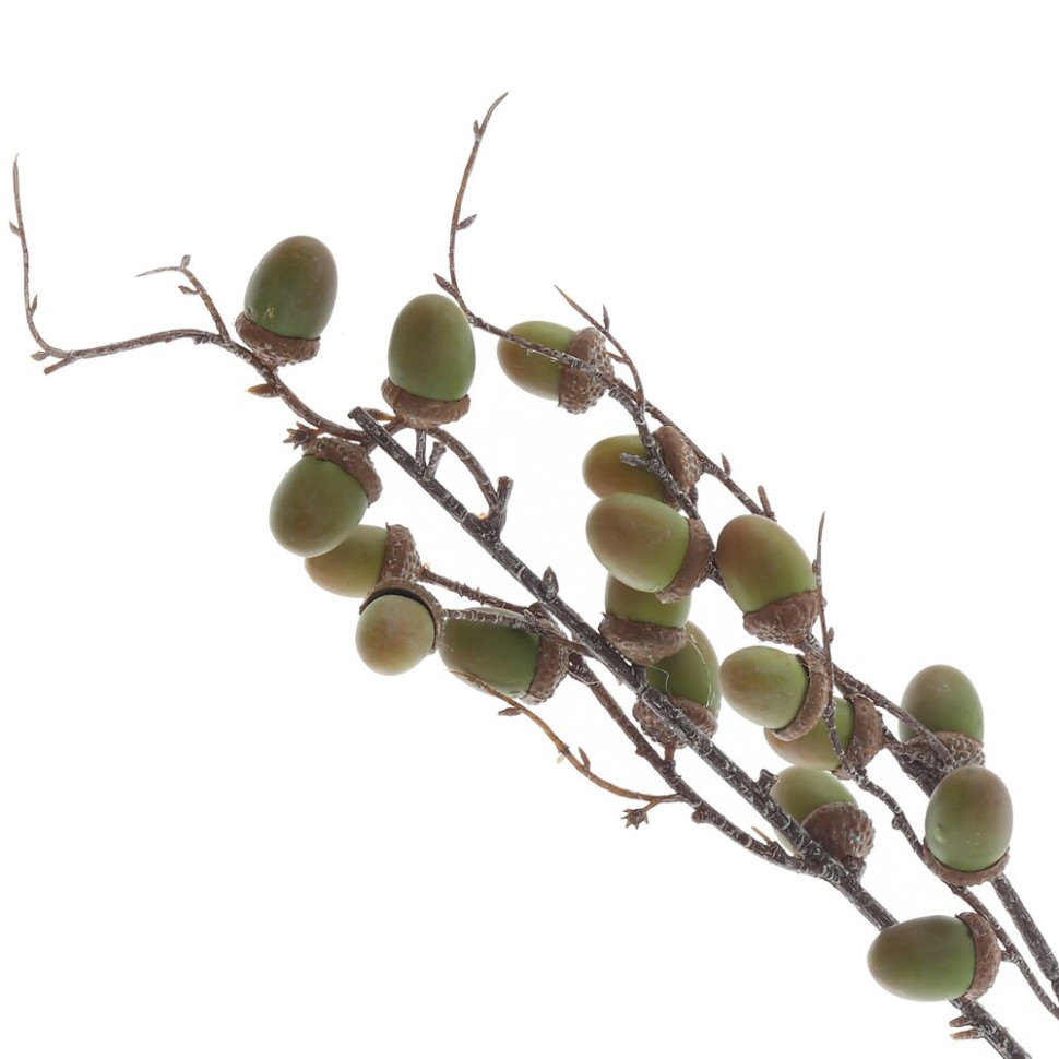 Ветка искусственная "Дуб с желудями", L16 W10 H80 см