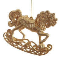 Украшение новогоднее "Лошадка", L11 W2,5 H9,5 см