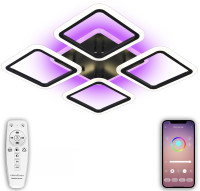 Потолочная люстра High-tech Led Lamps HIGH-TECH LED LAMPS 82004 BLACK Natali Kovaltseva