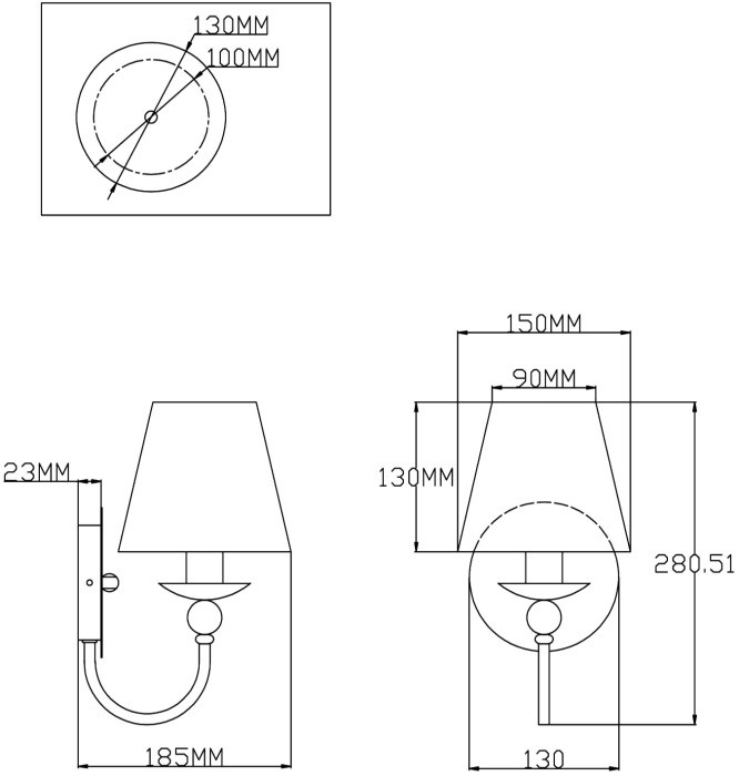 Бра Feels V2610-1W Moderli