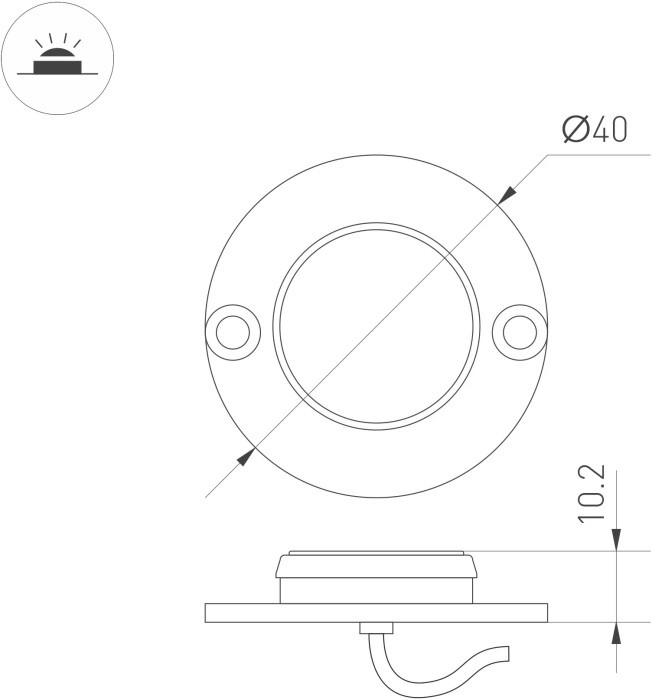 Точечный светильник DECK 051799 Arlight