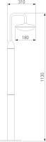 Наземный светильник Portal 35162/F серый Elektrostandard