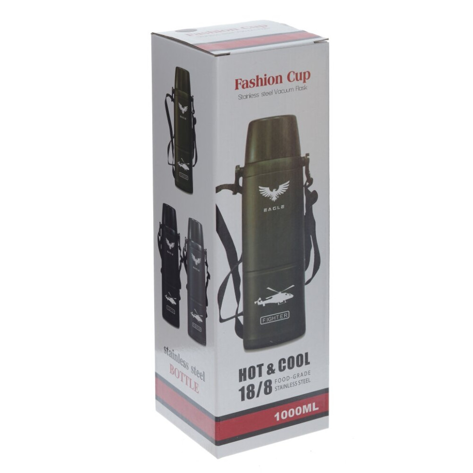 Термос, 1000 мл, L8,5 W8,5 H29 см, 3в.