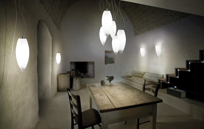 Подвесной светильник BACO SP BACO 3 BC RU Vistosi