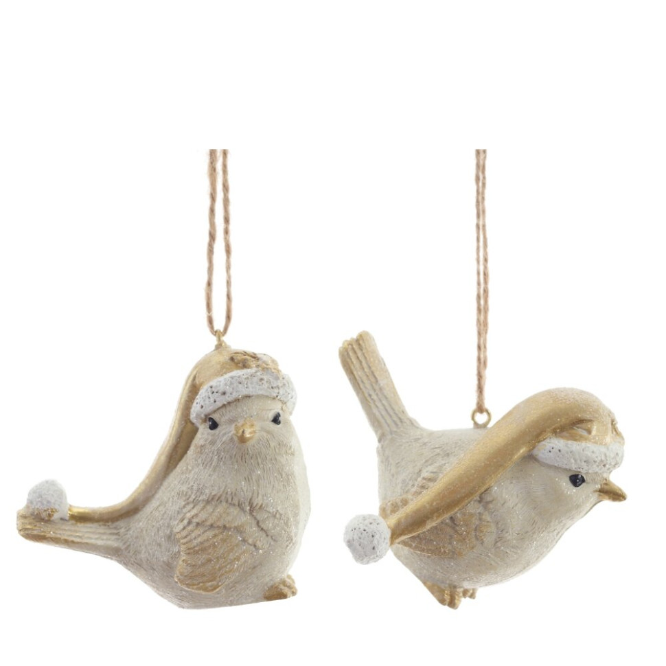 Фигурка декоративная подвесная "Птичка",   L6,5 W3,5 H6 см, 2в.