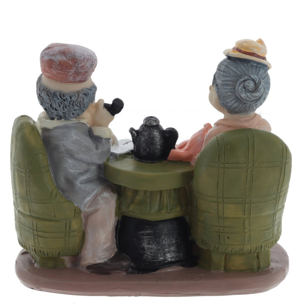 Фигурка декоративная "Бабушка с дедушкой", L15 W8 H14 см, 2в.