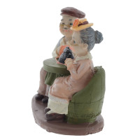 Фигурка декоративная "Бабушка с дедушкой", L15 W8 H14 см, 2в.