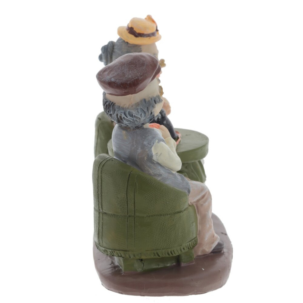 Фигурка декоративная "Бабушка с дедушкой", L15 W8 H14 см, 2в.