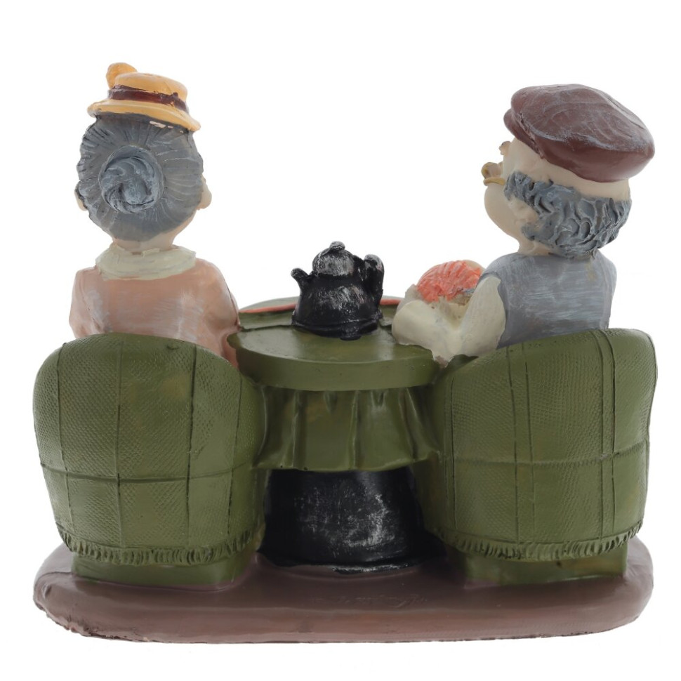 Фигурка декоративная "Бабушка с дедушкой", L15 W8 H14 см, 2в.
