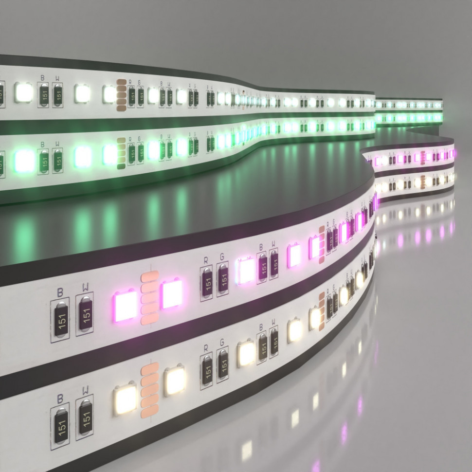 Светодиодная лента 24V 60Led 24W IP20 RGBW Лента светодиодная 24V 24W 60Led 5050 IP20 MIX RGB/дневной белый, 5м Elektrostandard