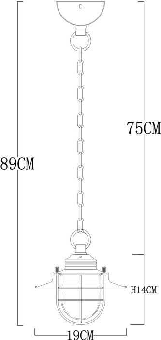 Подвесной светильник Lanterna A4579SP-1WG Arte Lamp
