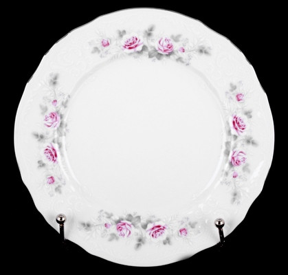 Набор тарелок 19см.6шт."Роза серая платина 5396021" Bernadotte
