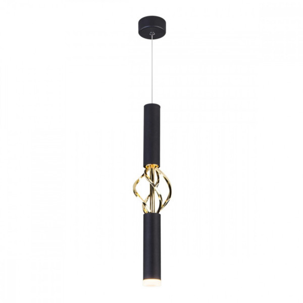 Подвесной светильник Lance 50191/1 LED черный / золото Eurosvet