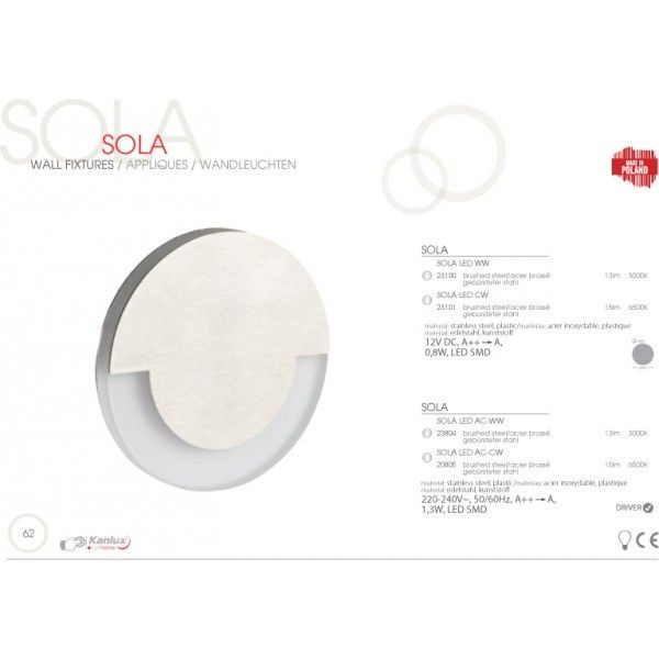 Точечный светильник Sola 23101 Kanlux