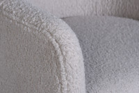 Кресло вращающееся искусственный каракуль серое