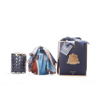 Свеча в форме ёлочки с шарфом 600гр."Eau de Vie"