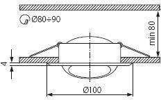Точечный светильник ARGUS 340 Kanlux