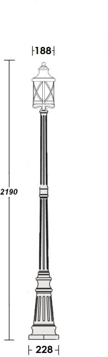 Наземный фонарь LUCERNA 84809 Bl Oasis Light