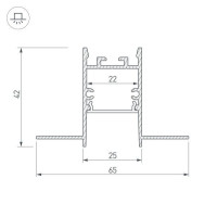 Профиль Arlight SL-Comfort22-Fantom-2000 Anod 033275 Профиль Arlight SL-Comfort22-Fantom-2000 Anod 033275