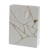 Пакет подарочный L (бумага 210г/м2, блок 12шт), L31 W12 H42 см, 4в.