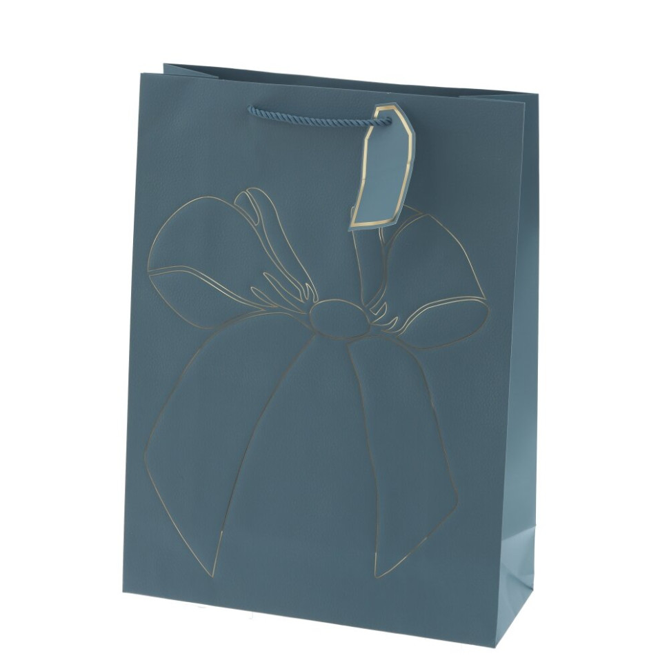 Пакет подарочный L (бумага 210г/м2, блок 12шт), L31 W12 H42 см, 4в.