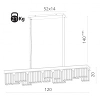 Подвесная люстра Charlie 6817/02 SP-14 Divinare