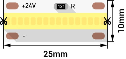 Светодиодная лента LUX DSG-FOB-640-24-NW-33 DesignLed