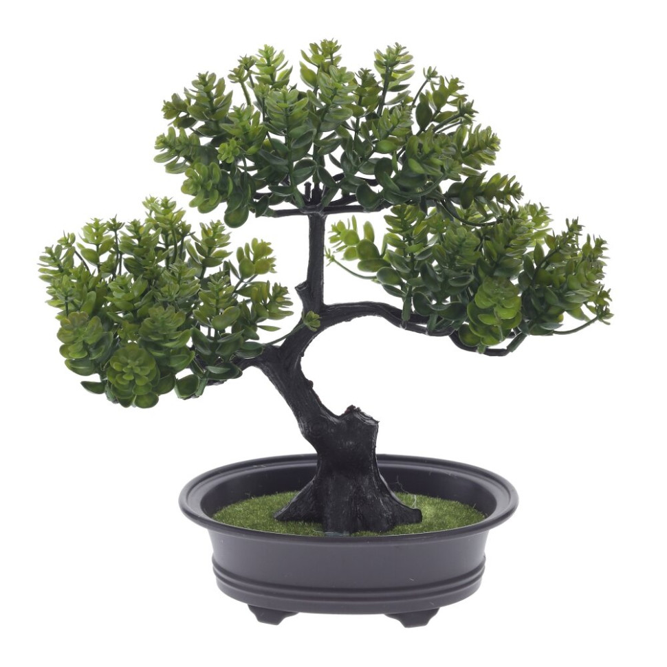 Цветочная композиция "Бонсай", L24 W14 H26 см, 2в.