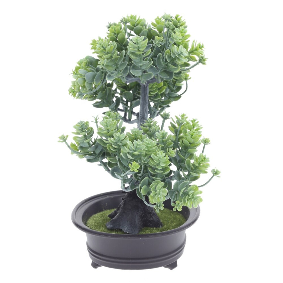 Цветочная композиция "Бонсай", L24 W14 H26 см, 2в.