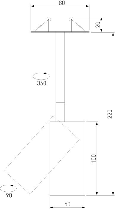 Точечный светильник Drop 50222 LED Elektrostandard