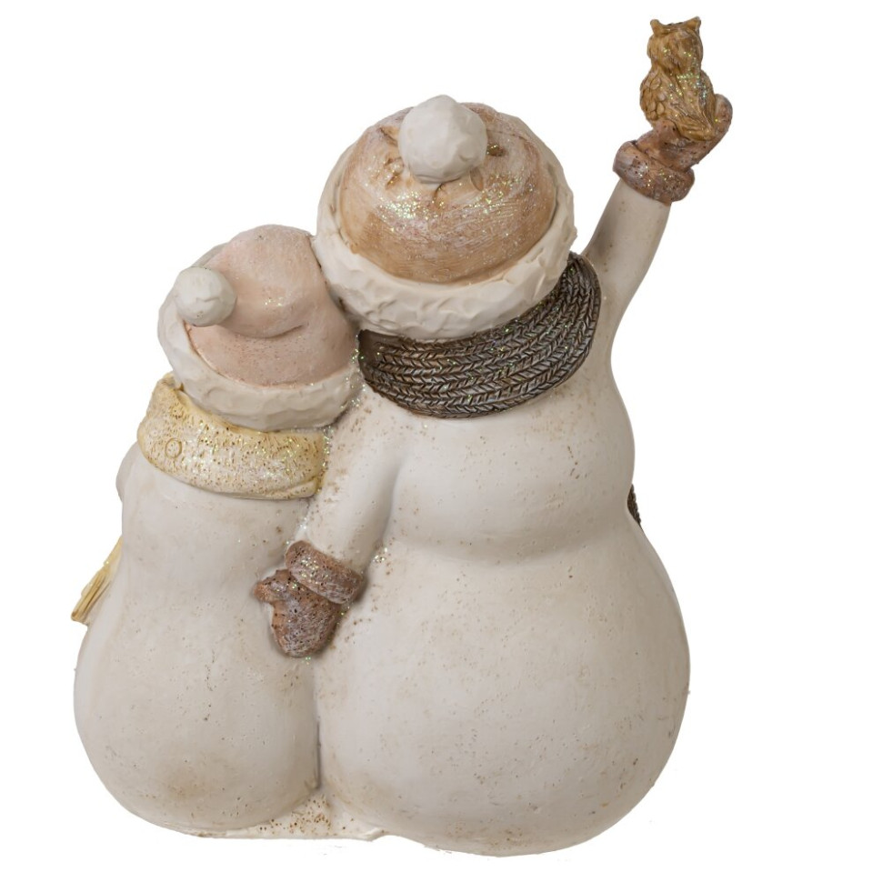 Фигурка декоративная "Снеговики", L12 W9,5 H15,5 см