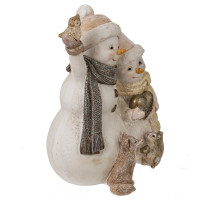 Фигурка декоративная "Снеговики", L12 W9,5 H15,5 см