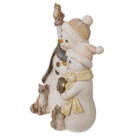 Фигурка декоративная "Снеговики", L12 W9,5 H15,5 см