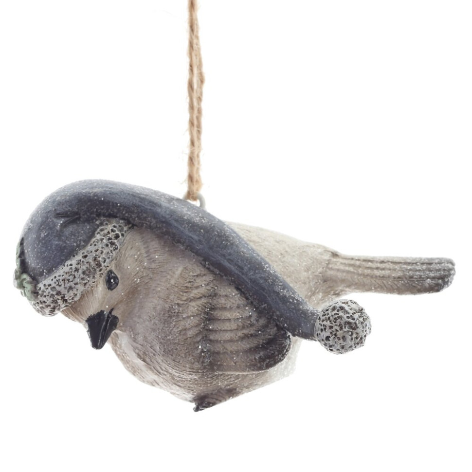 Фигурка декоративная подвесная "Птичка",   L7 W4,5 H4,5 см, 2в.