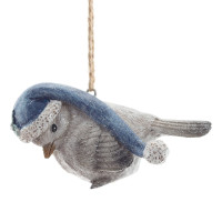Фигурка декоративная подвесная "Птичка",   L7 W4,5 H4,5 см, 2в.