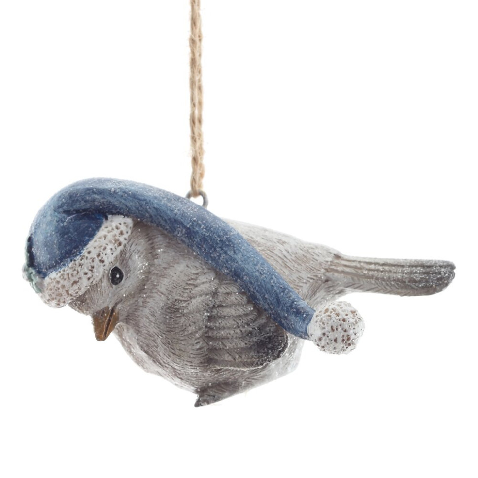 Фигурка декоративная подвесная "Птичка",   L7 W4,5 H4,5 см, 2в.